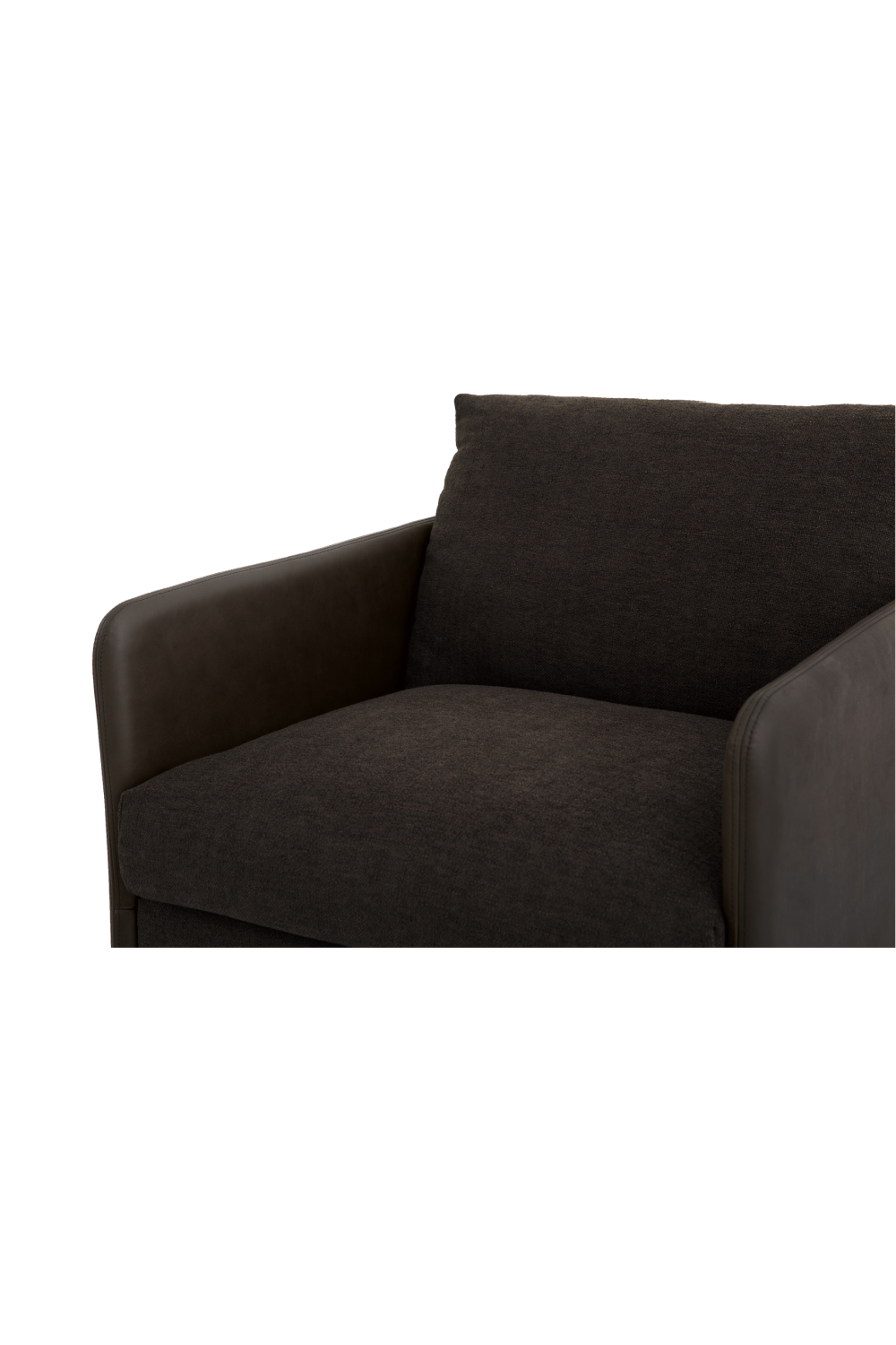 Modern European furniture - Leather Arm Accent Chair - www.oroa.com | Oroa.com