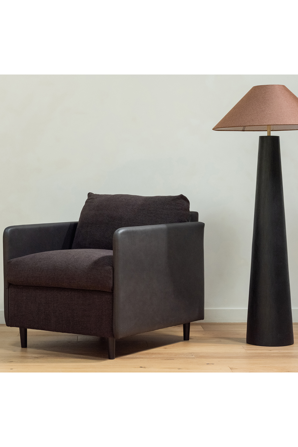 Modern European furniture - Leather Arm Accent Chair - www.oroa.com | Oroa.com