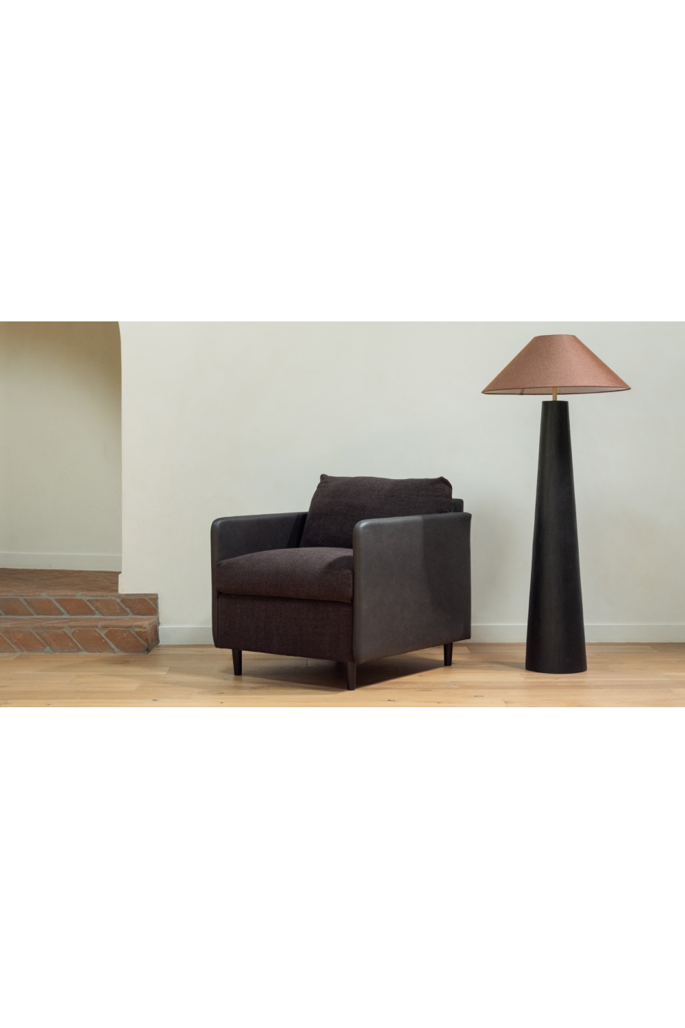 Modern European furniture - Leather Arm Accent Chair - www.oroa.com | Oroa.com
