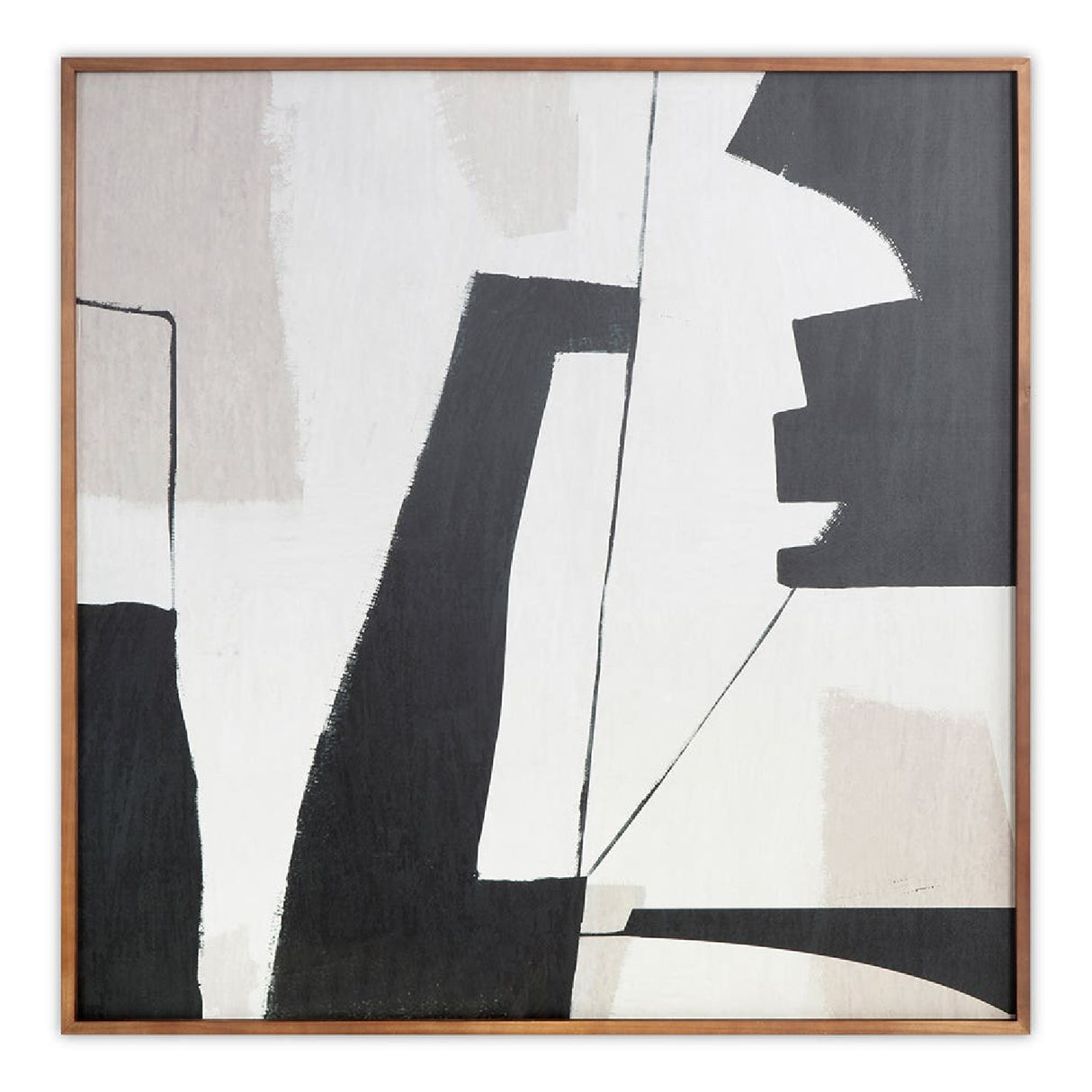 Modern European furniture - Abstract Shapes Framed Painting - www.oroa.com | Oroa.com