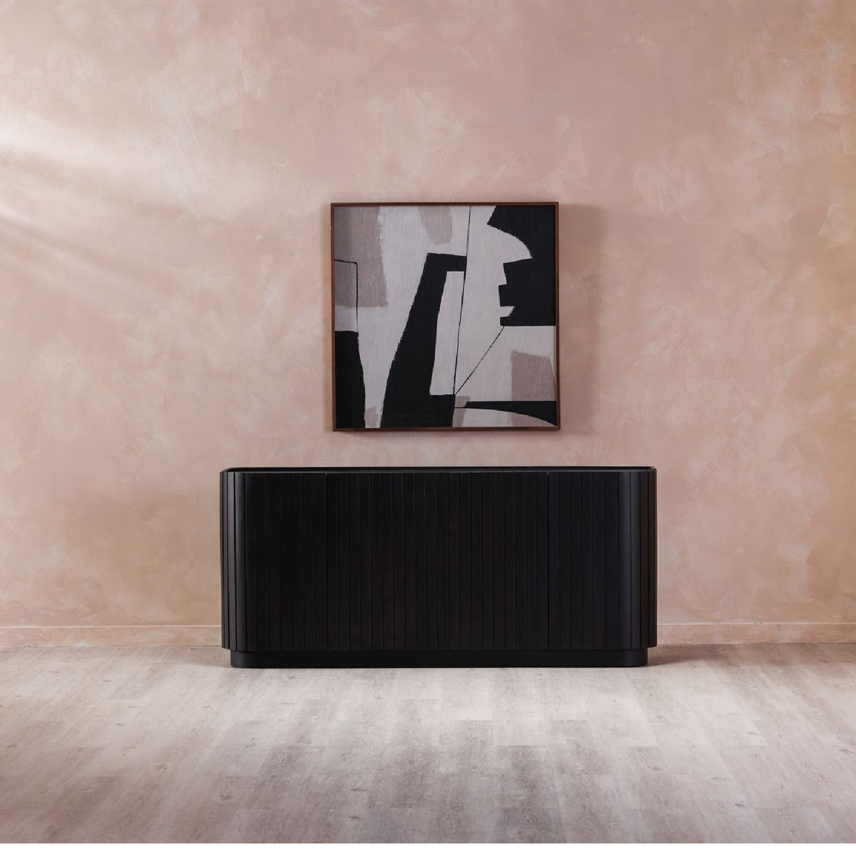 Modern European furniture - Abstract Shapes Framed Painting - www.oroa.com | Oroa.com