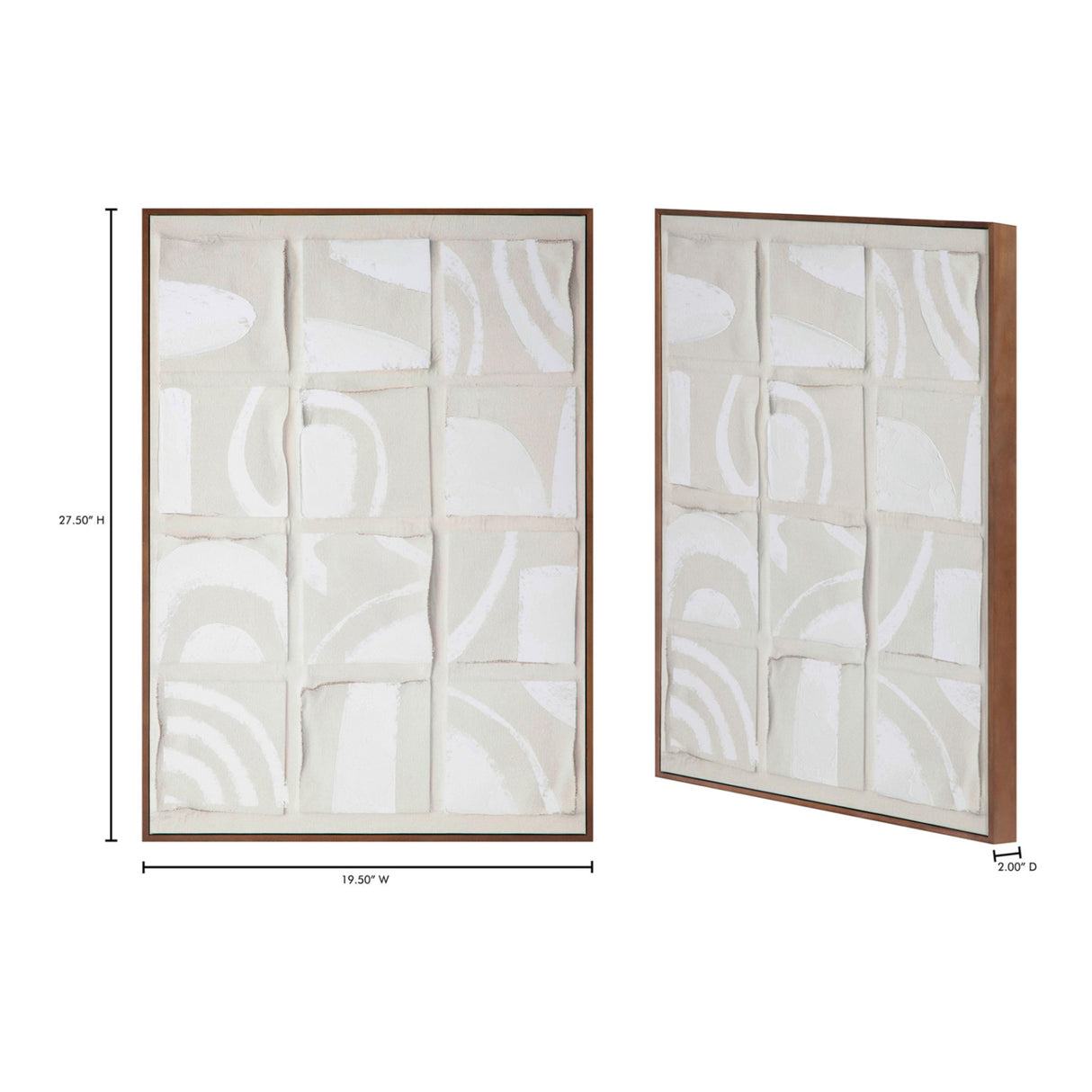 Modern European furniture - Gray Drid-Pattern Art Print - www.oroa.com | Oroa.com