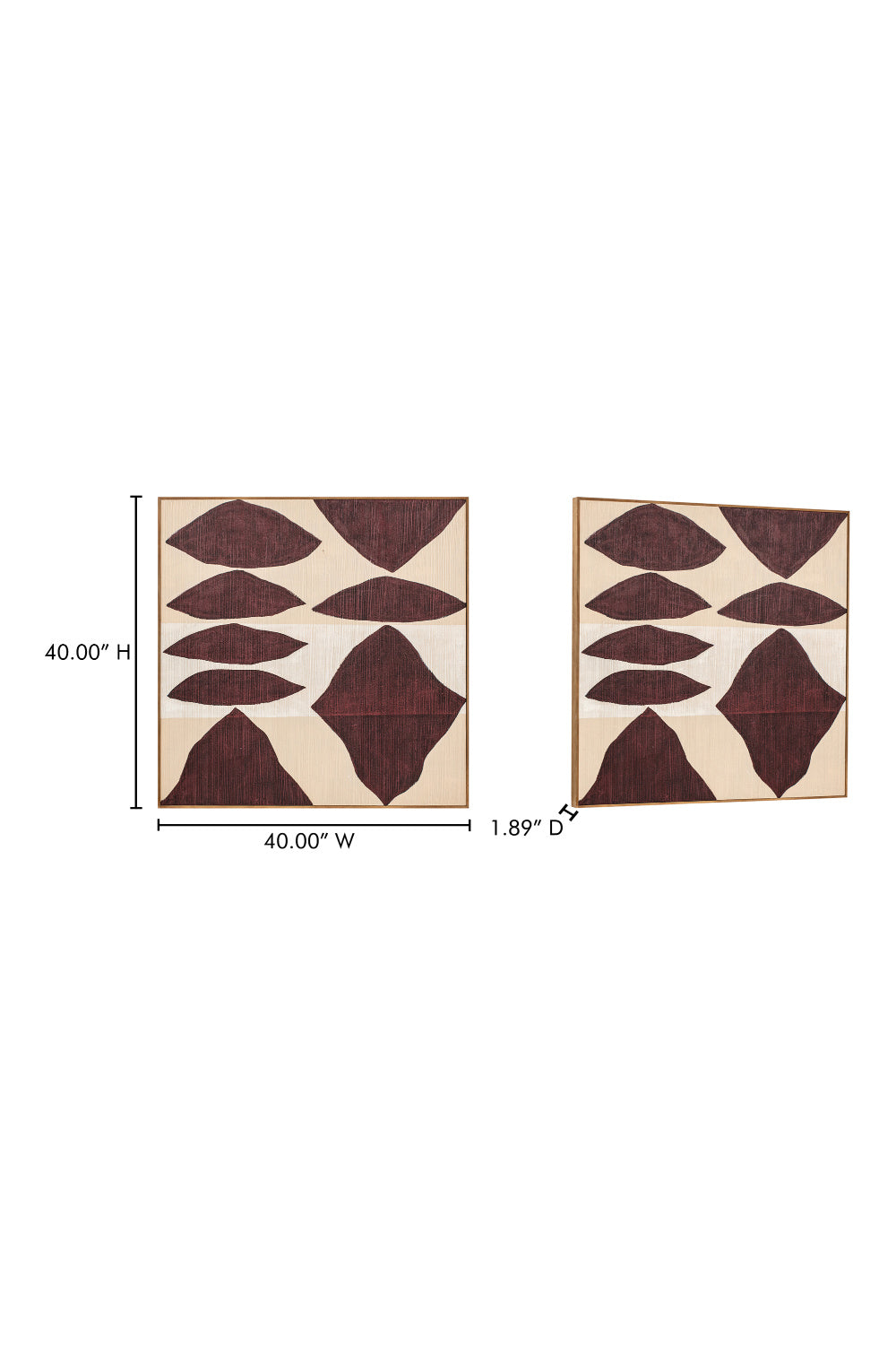 Modern European furniture - Red Patterns Framed Painting - www.oroa.com | Oroa.com
