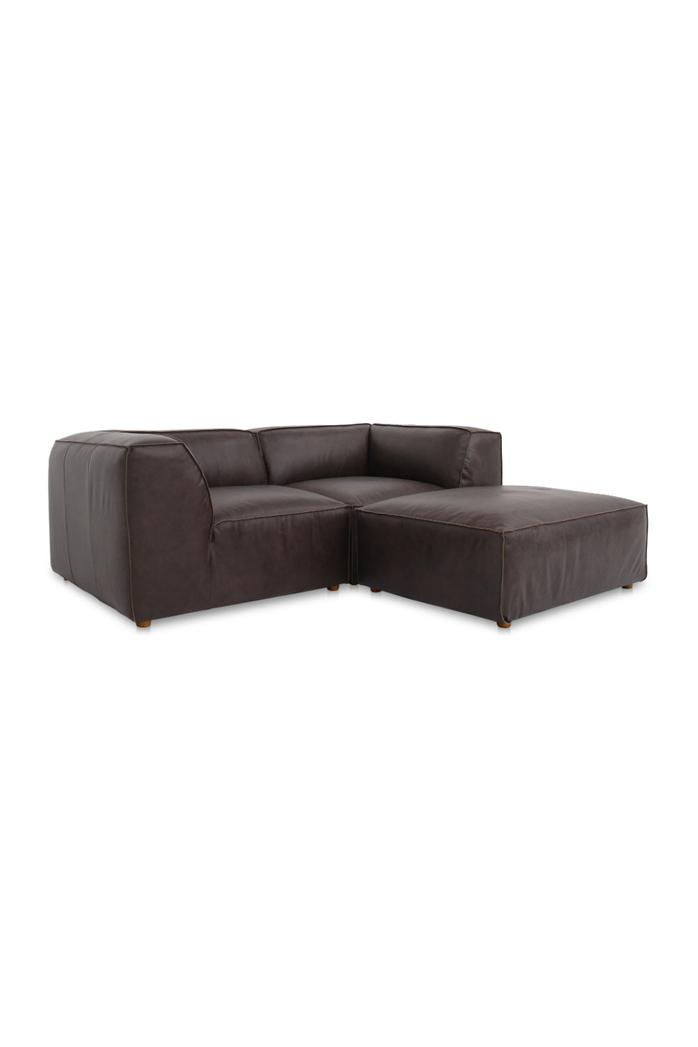 Modern European furniture - Leather Modular Nook Sofa - www.oroa.com | Oroa.com