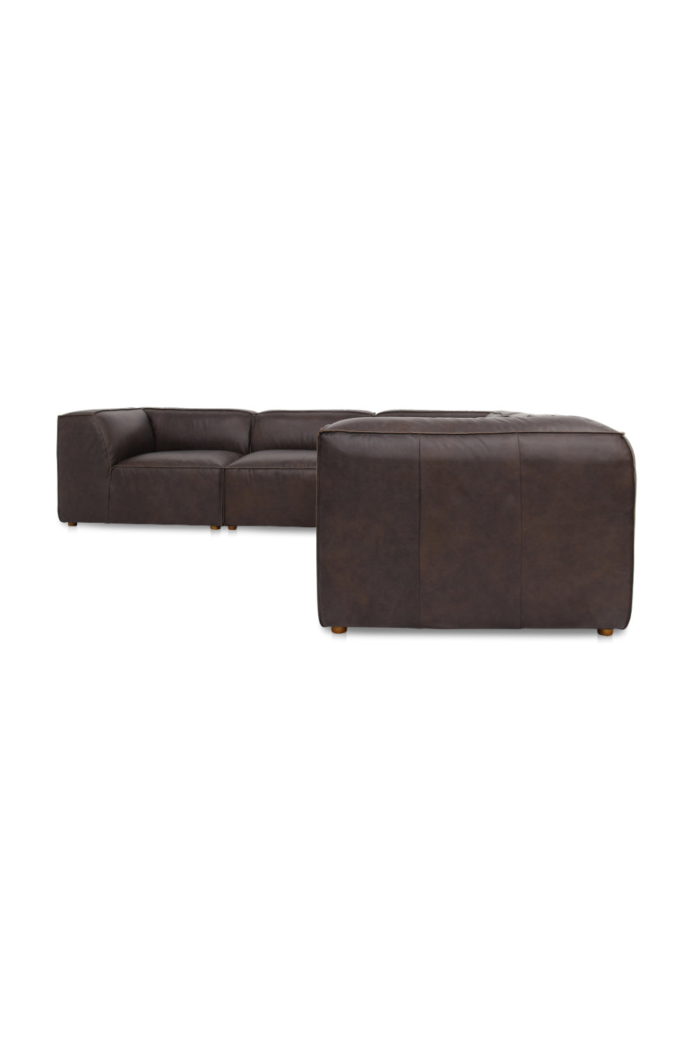 Modern European furniture - L-Shaped Leather Sectional Sofa - www.oroa.com | Oroa.com