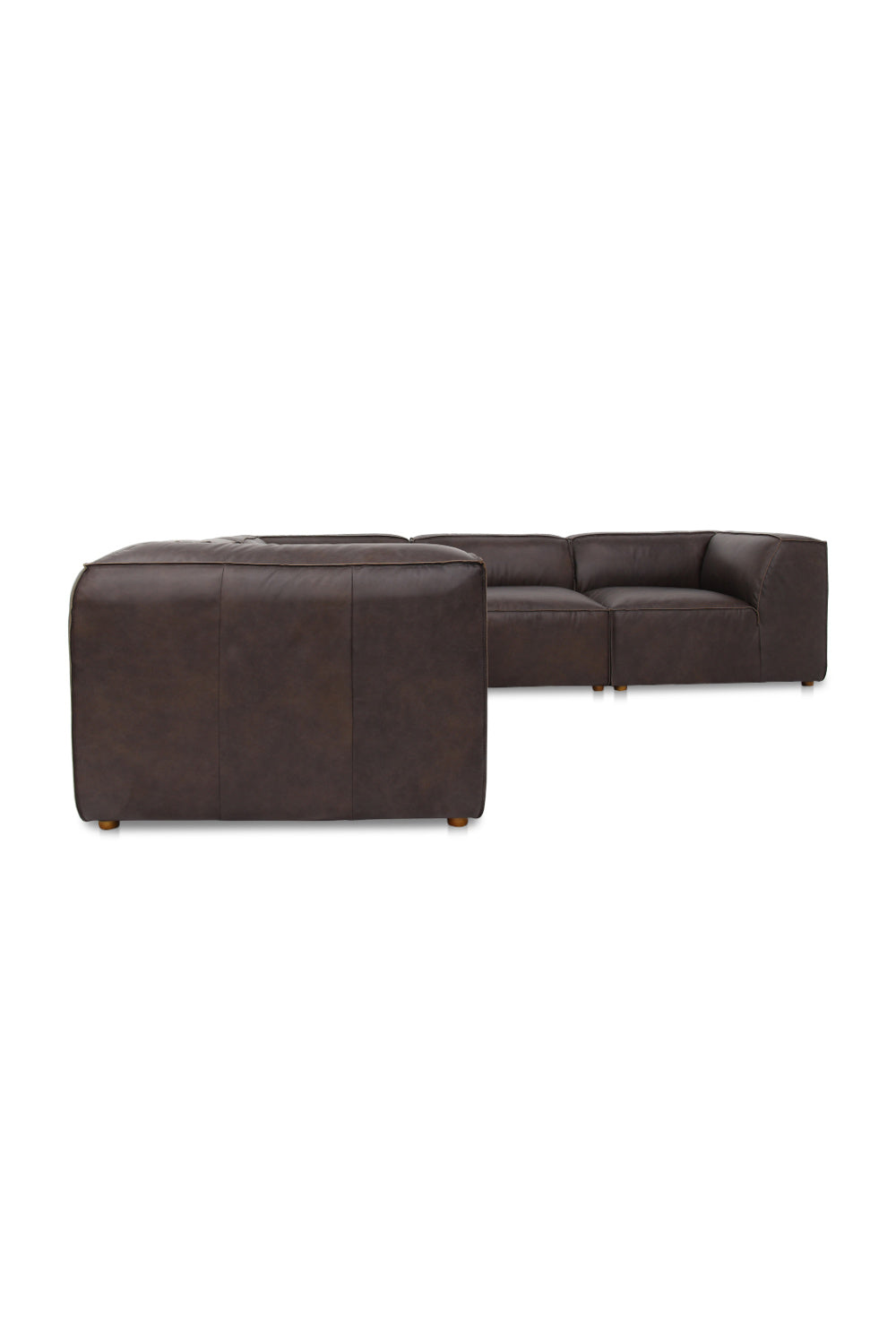 Modern European furniture - L-Shaped Leather Sectional Sofa - www.oroa.com | Oroa.com