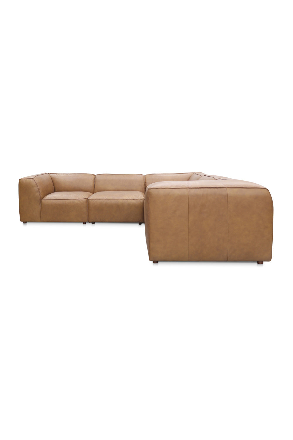 Modern European furniture - L-Shaped Leather Sectional Sofa - www.oroa.com | Oroa.com