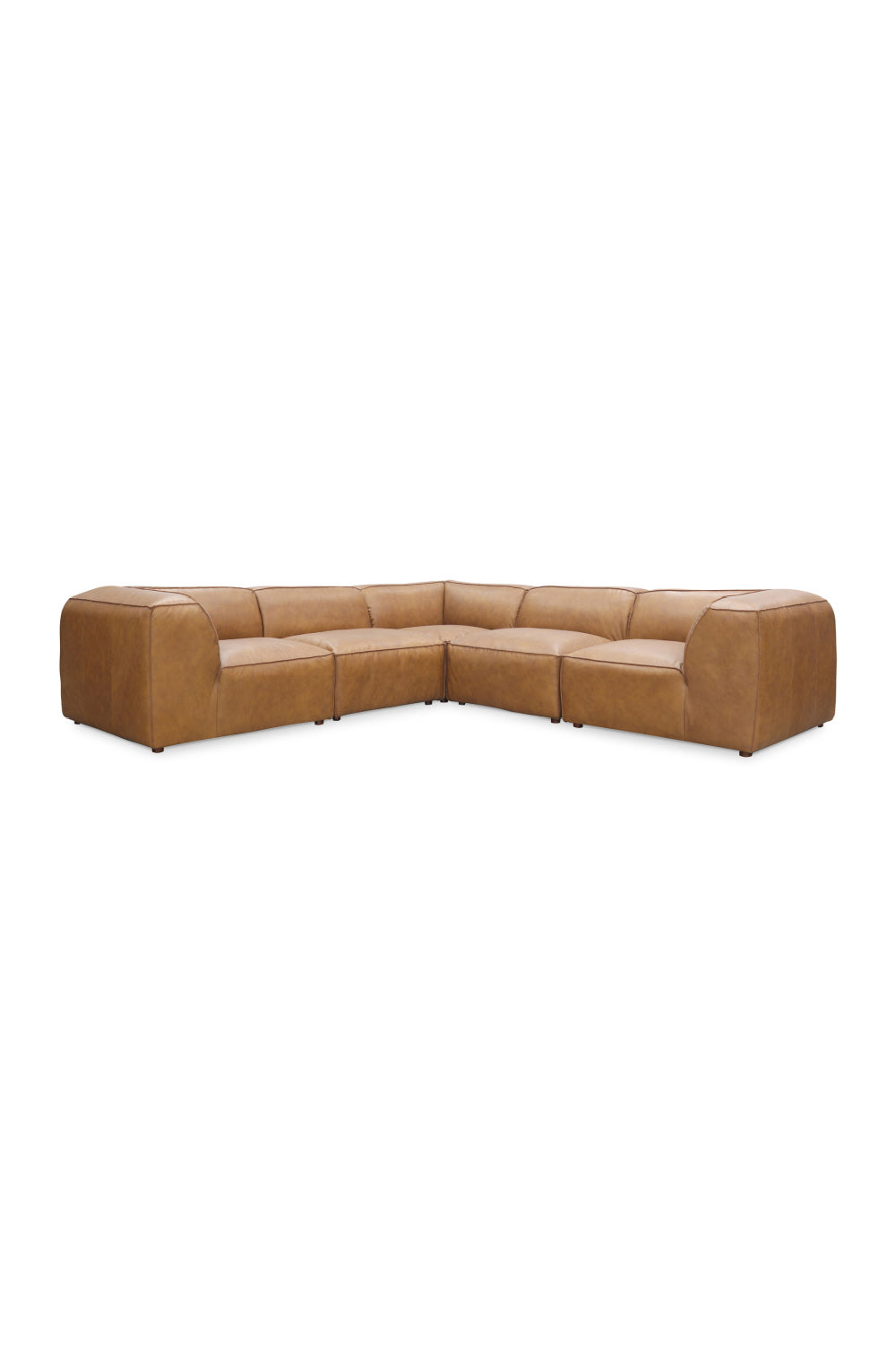 Modern European furniture - L-Shaped Leather Sectional Sofa - www.oroa.com | Oroa.com