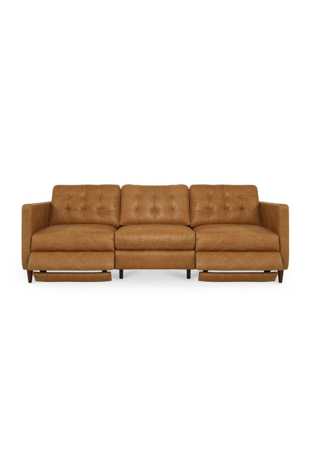 Mid-Century Leather Recliner Sofa | Oroa.com
