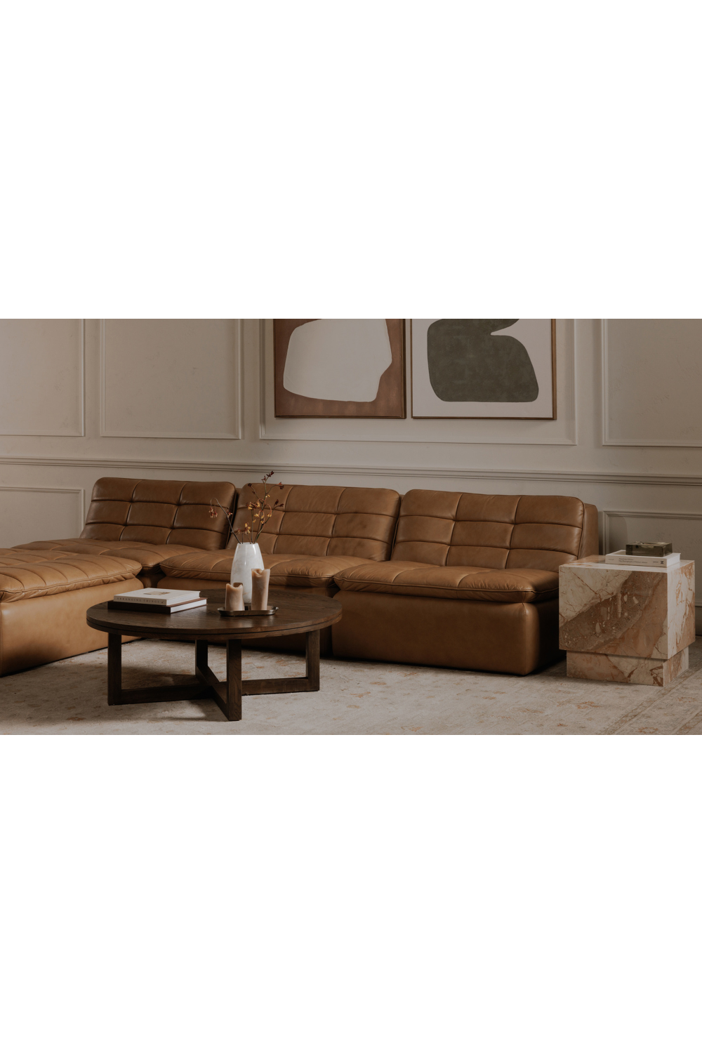 Modern European furniture - Grid Channeled Ottoman - www.oroa.com | Oroa.com