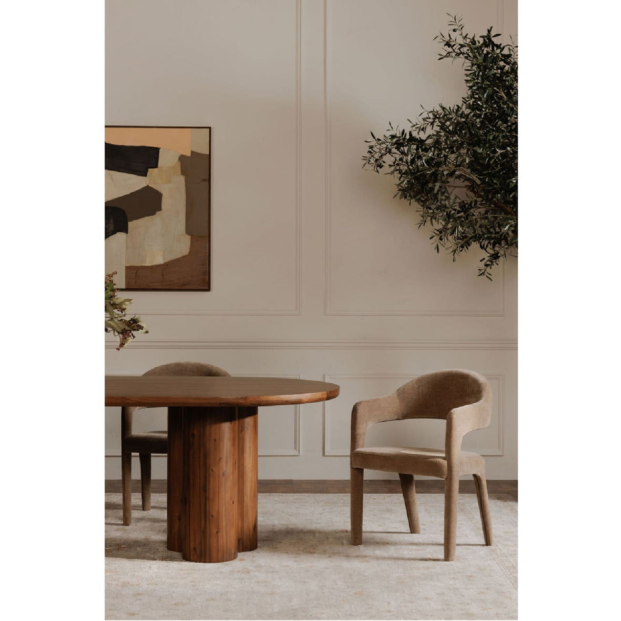 Modern European furniture - Upholstered Open-Back Dining Chair - www.oroa.com | Oroa.com