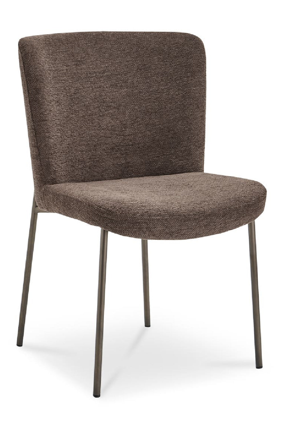Modern European furniture - Blackened Bronze Frame Dining Chairs (2) - www.oroa.com | Oroa.com