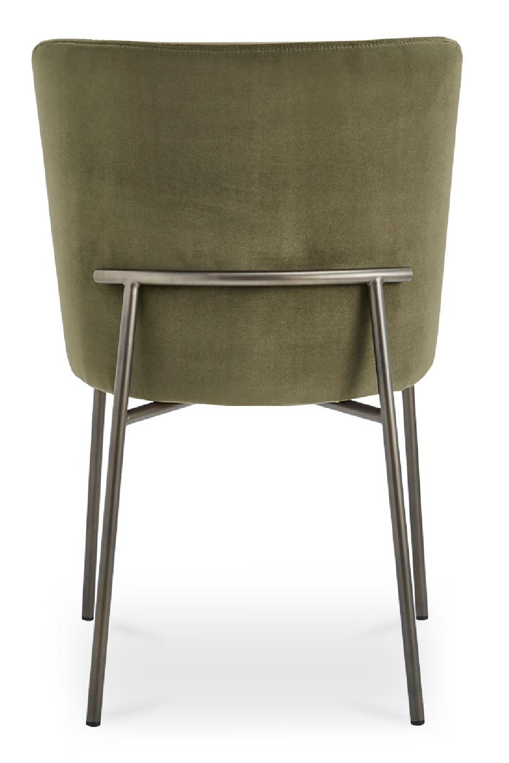 Modern European furniture - Blackened Bronze Frame Dining Chairs (2) - www.oroa.com | Oroa.com
