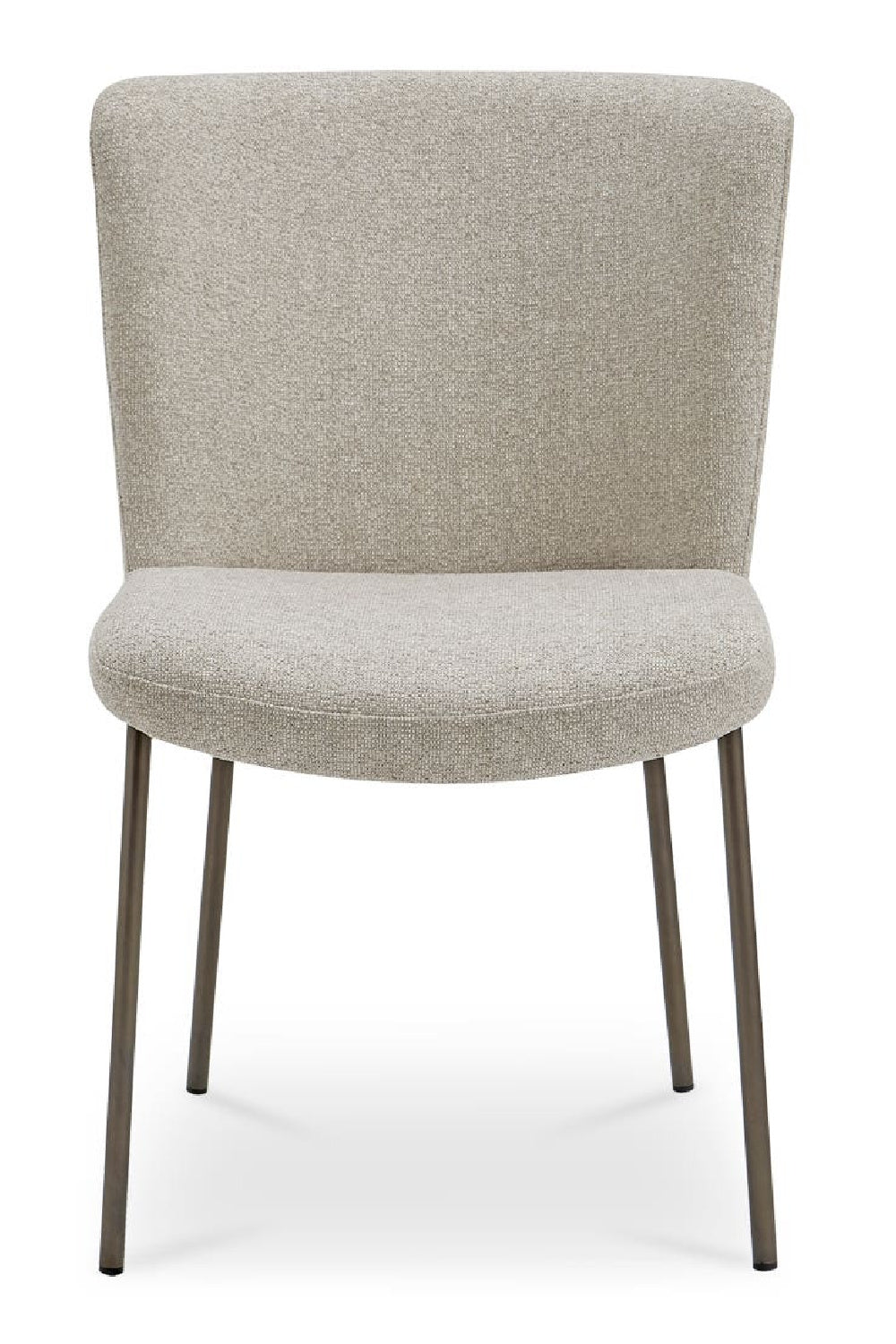 Modern European furniture - Blackened Bronze Frame Dining Chairs (2) - www.oroa.com | Oroa.com
