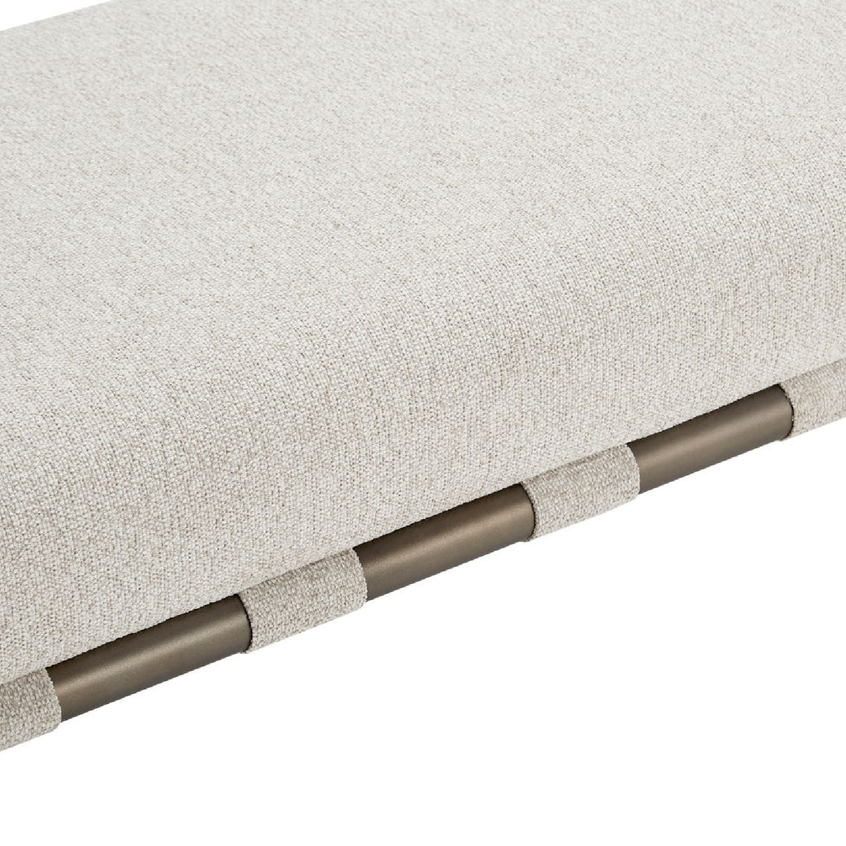 Modern European furniture - Beige Upholstered Dining Bench - www.oroa.com | Oroa.com