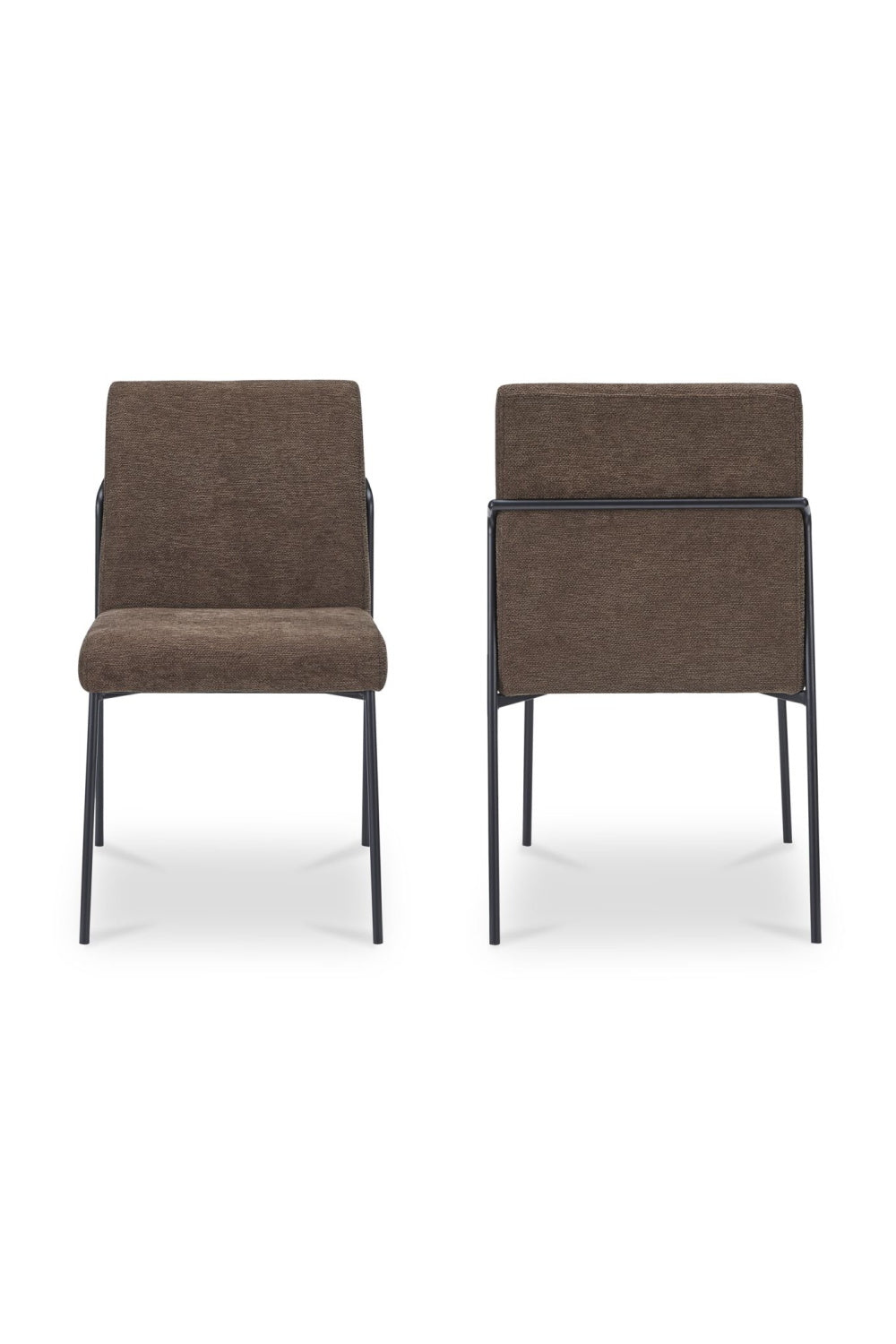 Modern European furniture - Minimalist Padded Dining Chairs (2) - www.oroa.com | Oroa.com