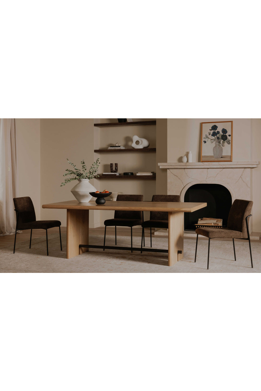 Modern European furniture - Minimalist Padded Dining Chairs (2) - www.oroa.com | Oroa.com