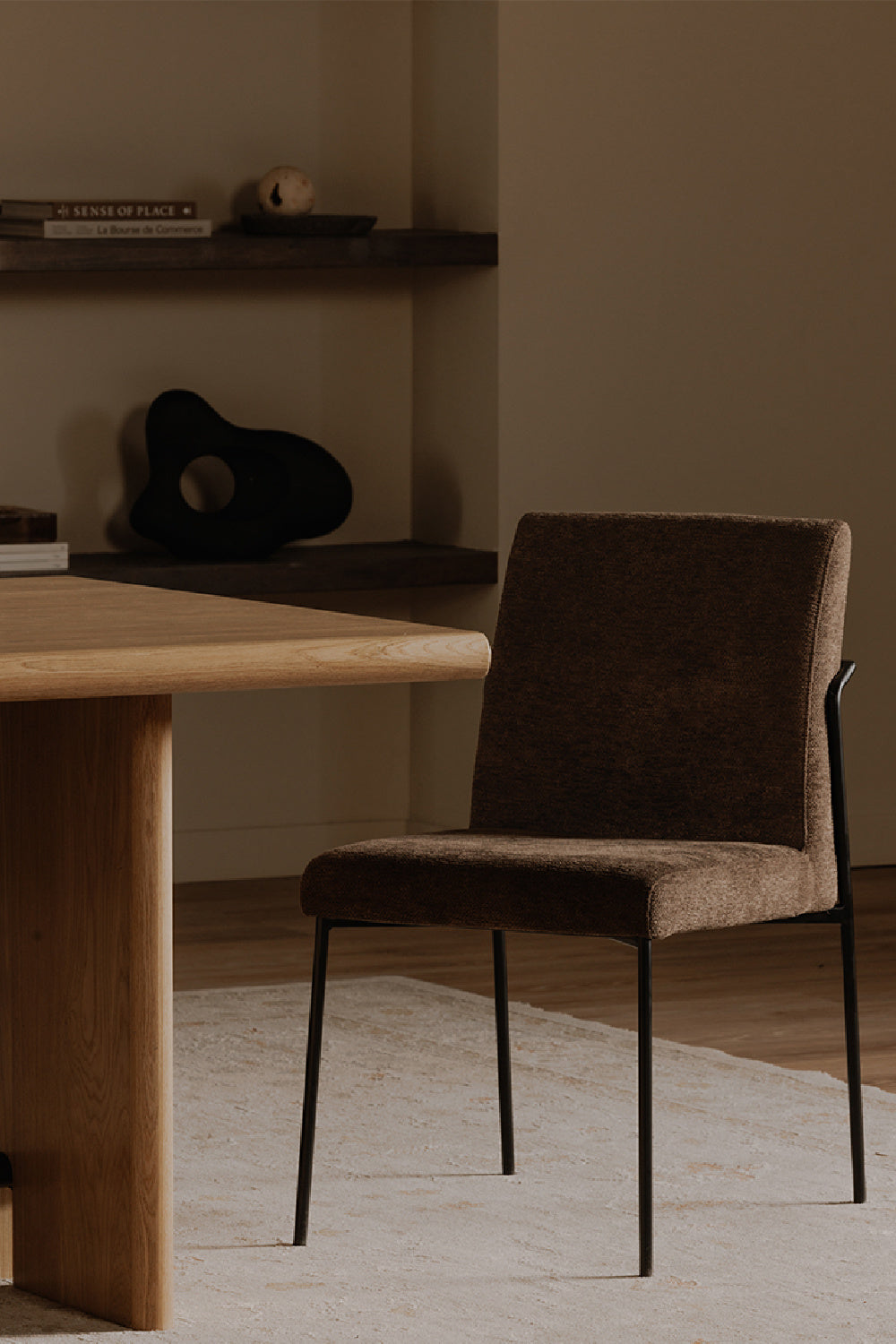 Modern European furniture - Minimalist Padded Dining Chairs (2) - www.oroa.com | Oroa.com