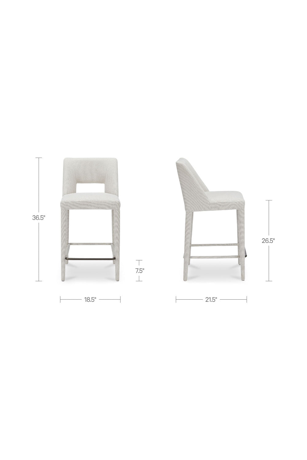 Modern European furniture - Carved Back Counter Stool - www.oroa.com | Oroa.com