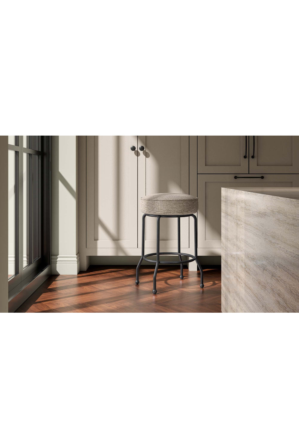 Modern European furniture - Padded Seat Swivel Counter Stool - www.oroa.com | Oroa.com