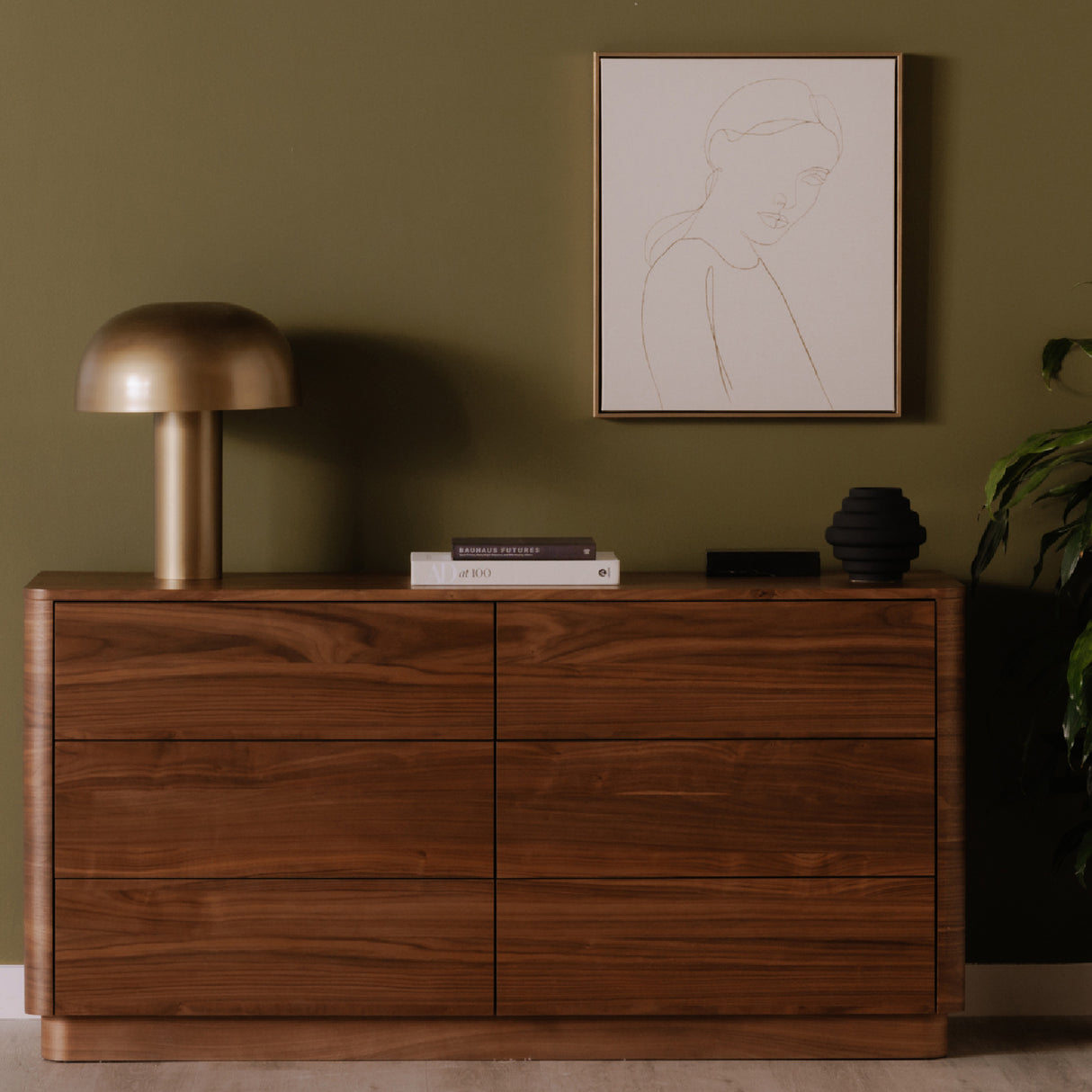 Modern European furniture - 6-Drawer Wooden Dresser - www.oroa.com | Oroa.com