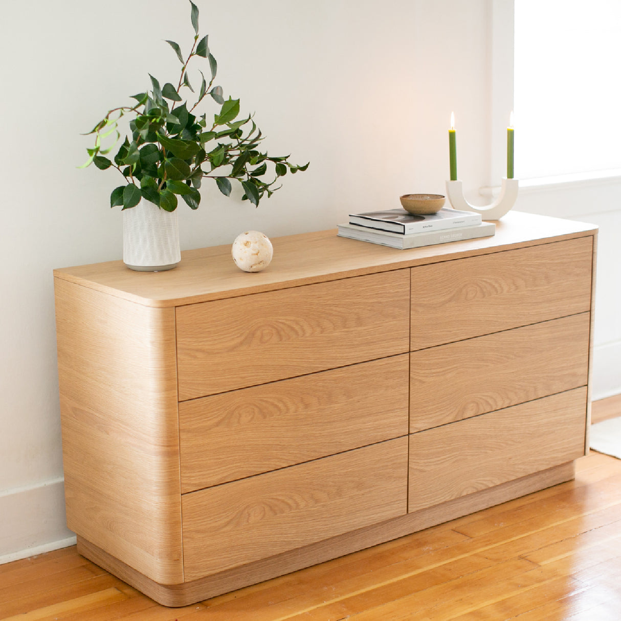 Modern European furniture - 6-Drawer Wooden Dresser - www.oroa.com | Oroa.com