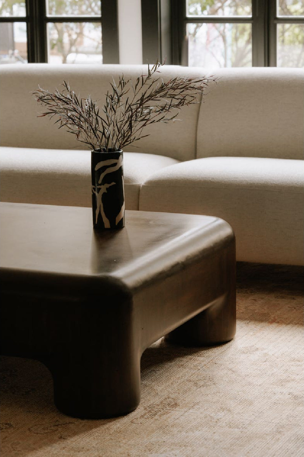 Modern European furniture - Brown Acacia Coffee Table - www.oroa.com | Oroa.com
