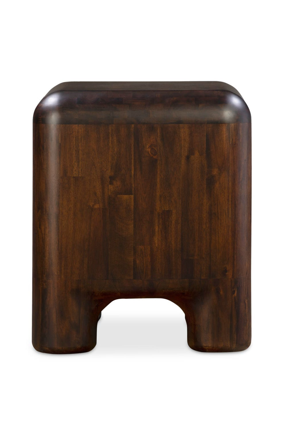 Brown Acacia 2-Drawer Nightstand | Oroa.com