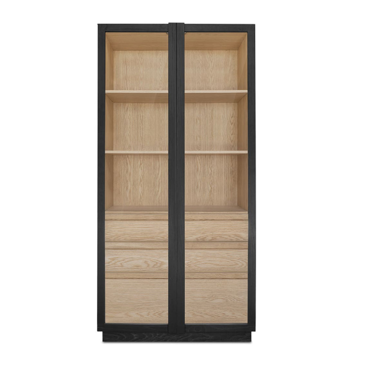 Modern European furniture - Black Solid Ash Tall Cabinet - www.oroa.com | Oroa.com