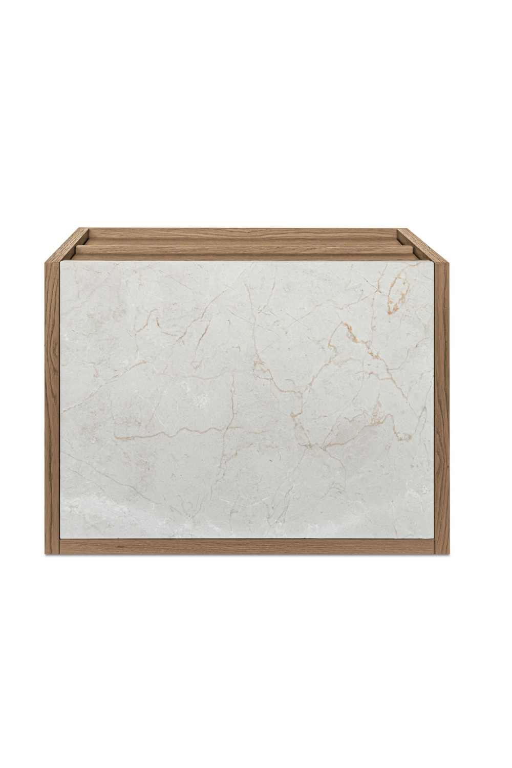 Modern European furniture - 2-Drawer Solid Oak Nightstand - www.oroa.com | Oroa.com