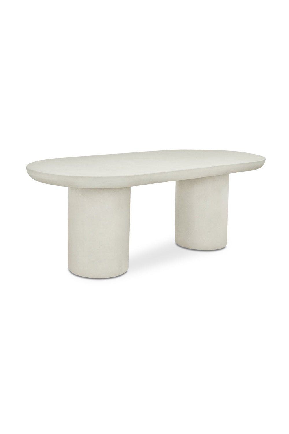 Modern European furniture - Cream Concrete Dining Table - www.oroa.com | Oroa.com
