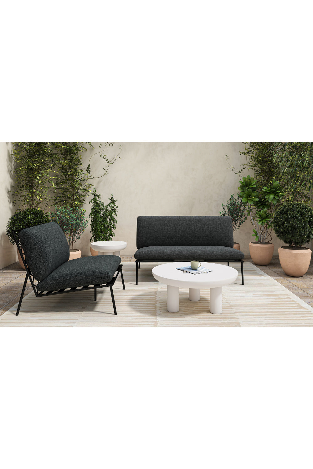Modern European furniture - Indoor/Outdoor Concrete Side Table - www.oroa.com | Oroa.com