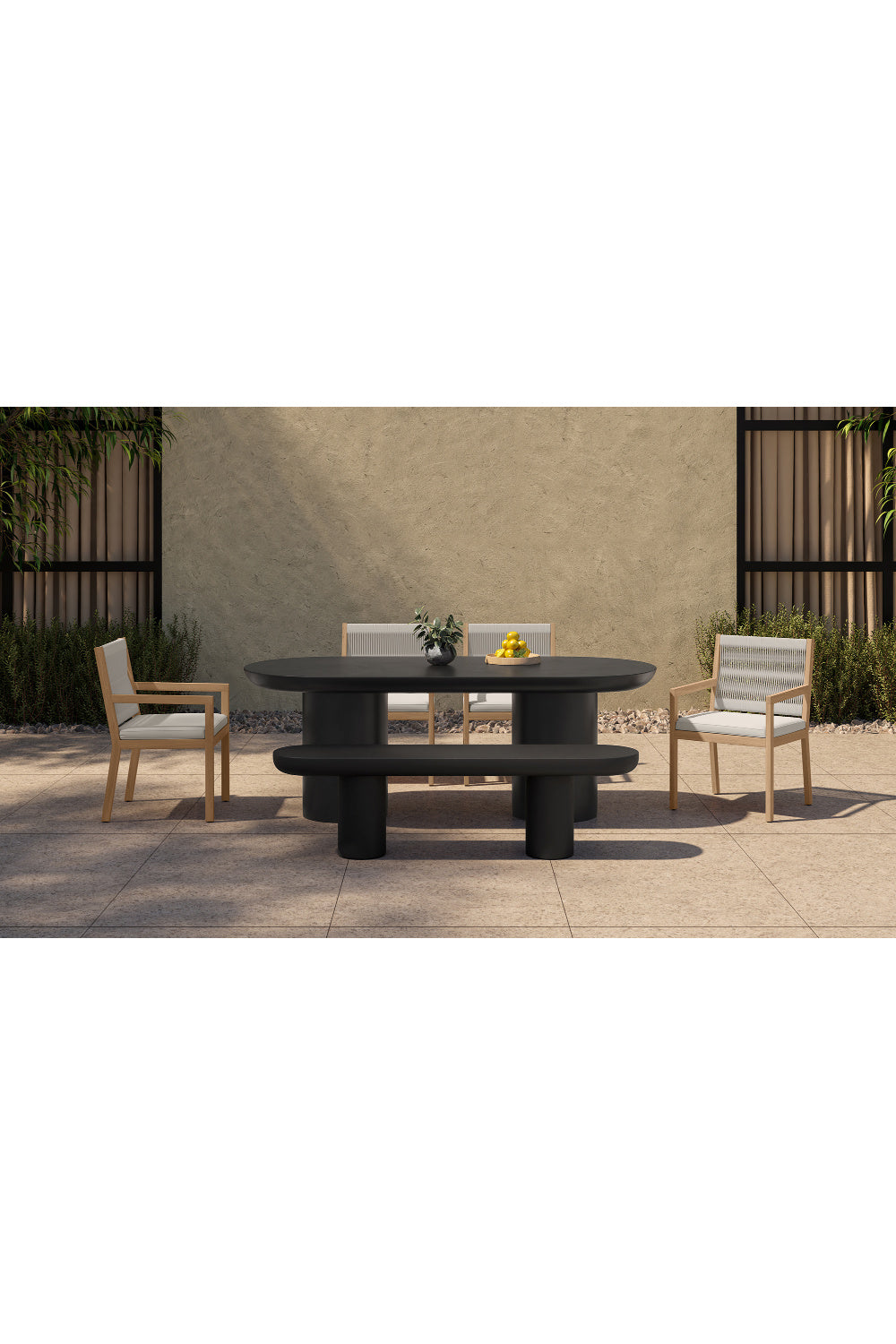 Modern European furniture - Indoor/Outdoor Concrete Bench - www.oroa.com | Oroa.com