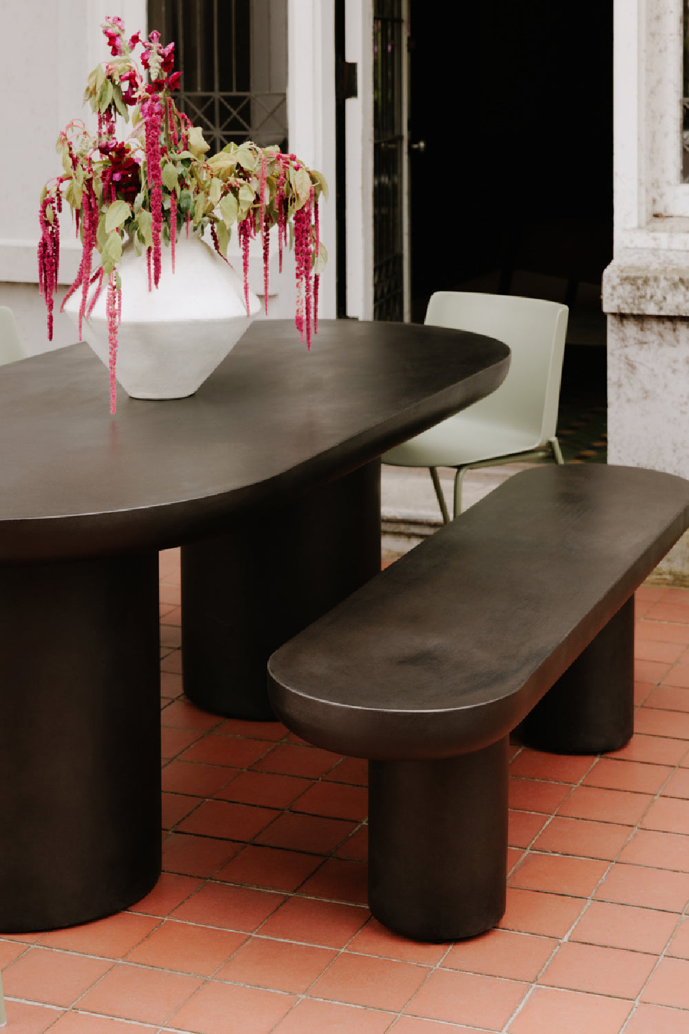 Modern European furniture - Indoor/Outdoor Concrete Bench - www.oroa.com | Oroa.com