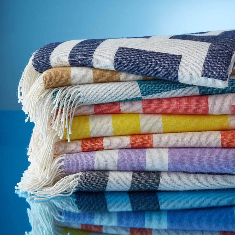 Baby Alpaca Fringed Throw | Oroa.com