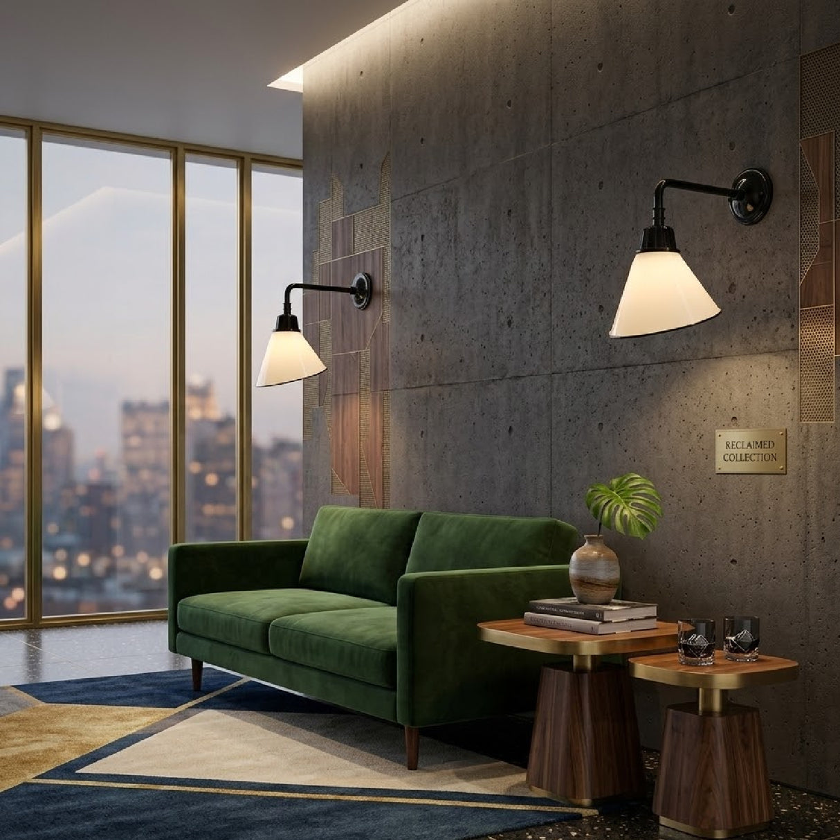 Modern European furniture - Conical Metal Shade Wall Lamps (2) - www.oroa.com | Oroa.com