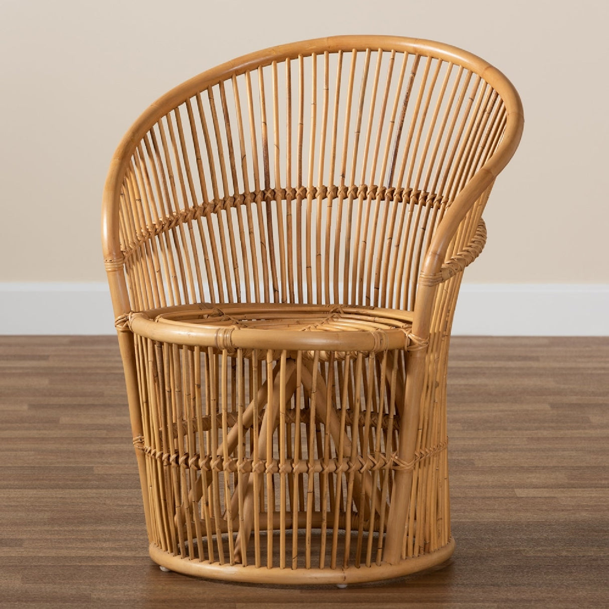 Modern European furniture - Rattan Round Base Accent Chair - www.oroa.com | Oroa.com