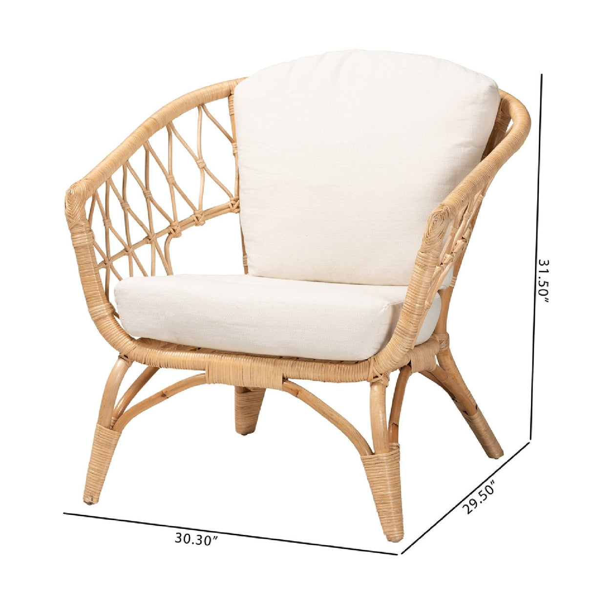 Modern European furniture - Openwork Rattan Accent Chair - www.oroa.com | Oroa.com