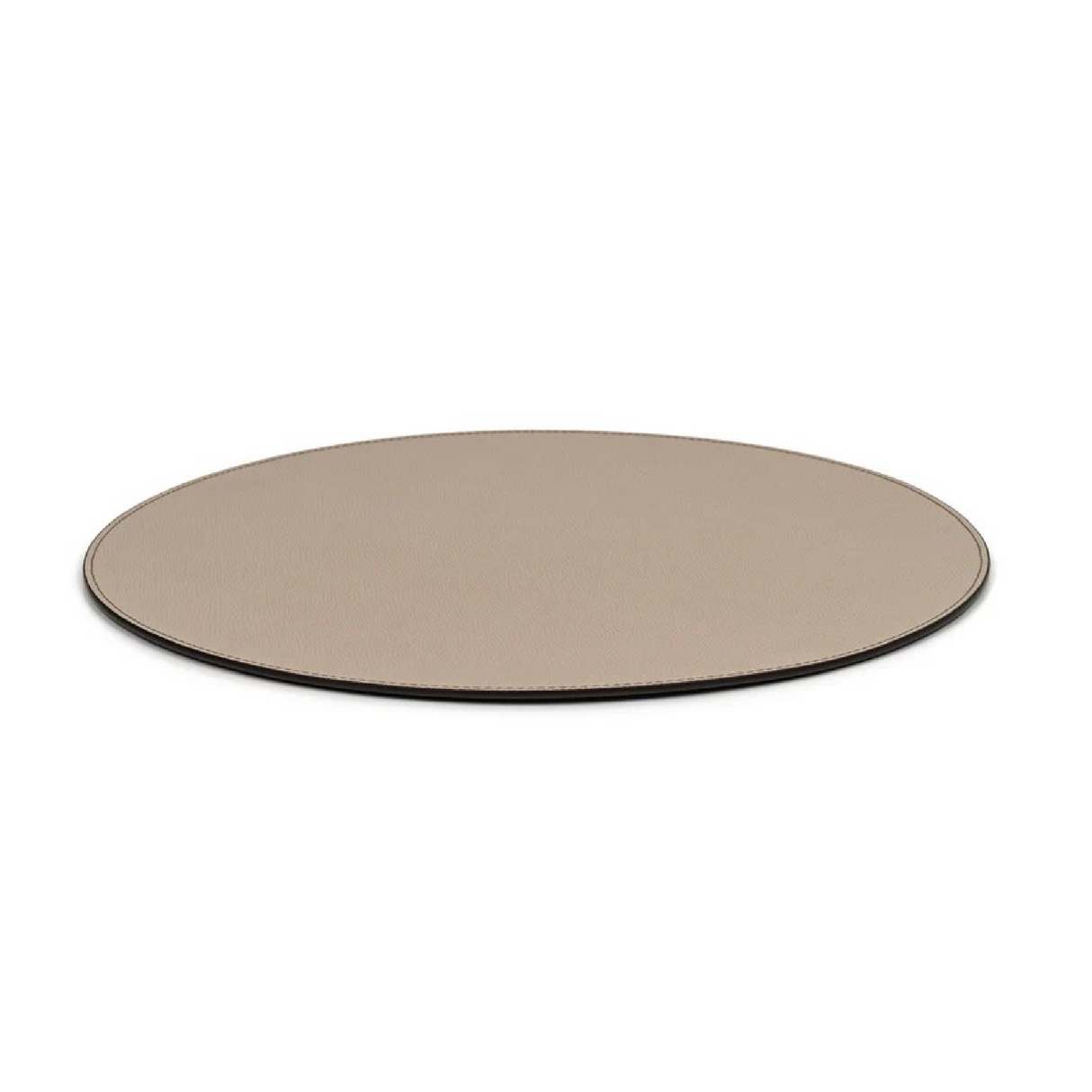 Grained Leather Round Placemat | Oroa.com