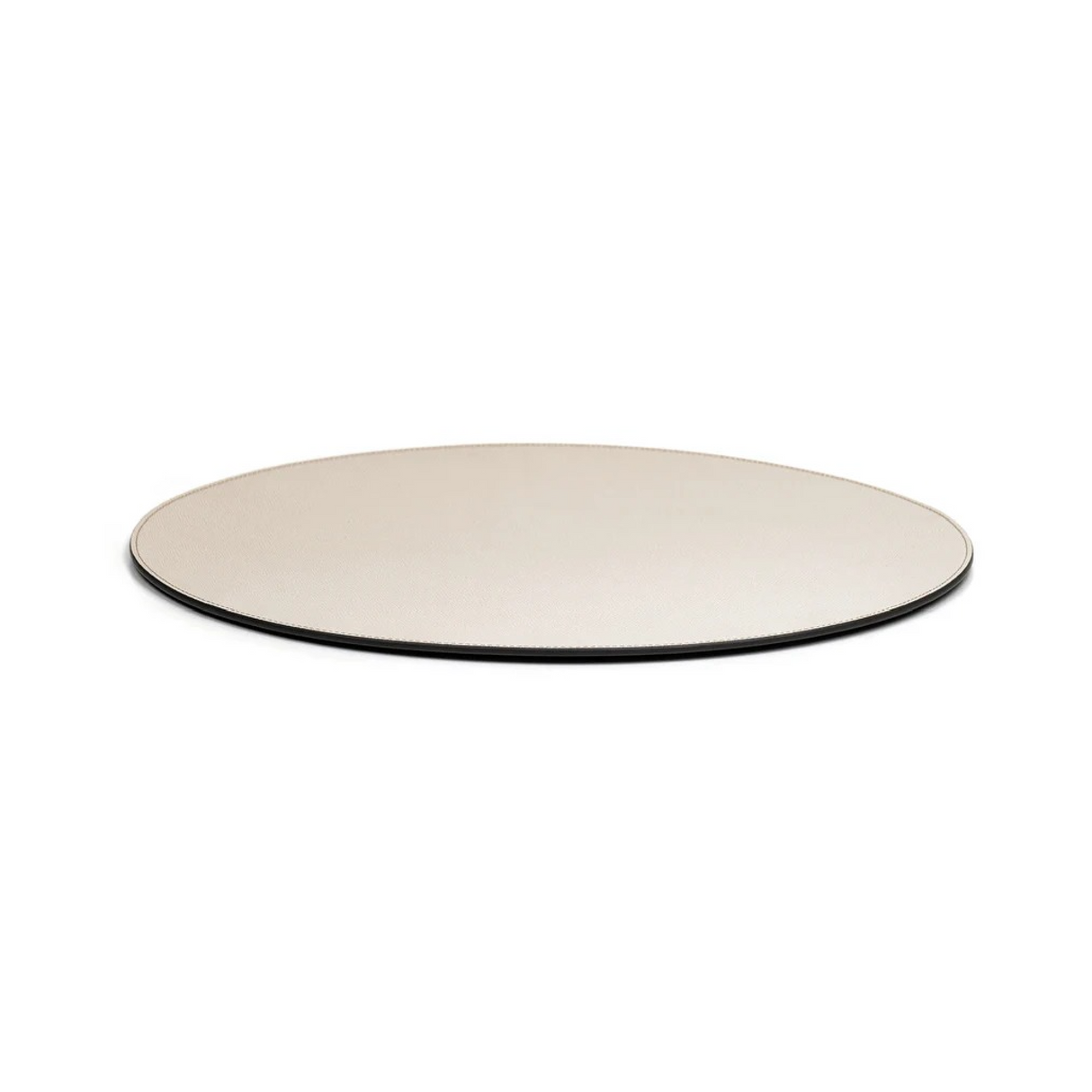 Grained Leather Round Placemat | Oroa.com