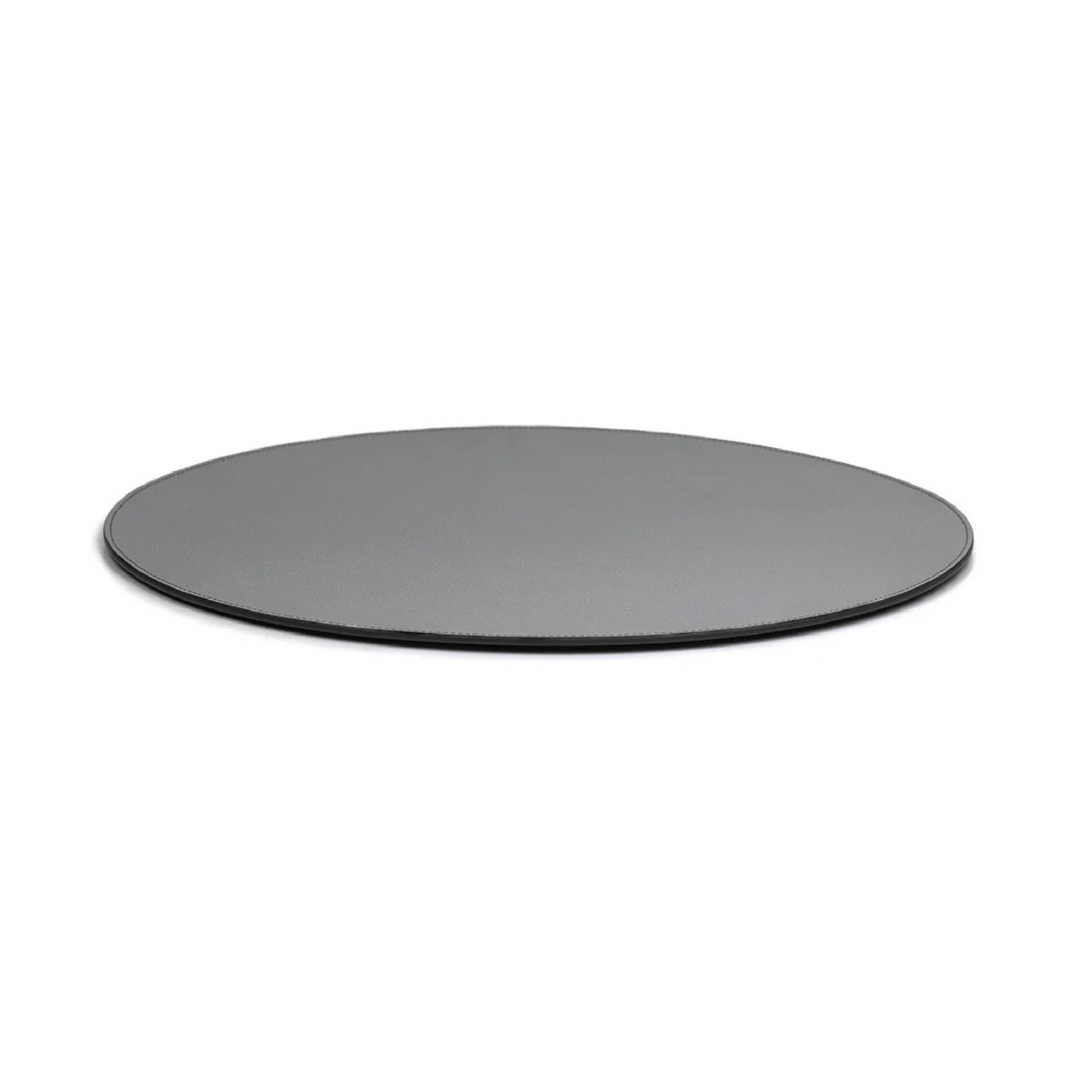 Grained Leather Round Placemat | Oroa.com