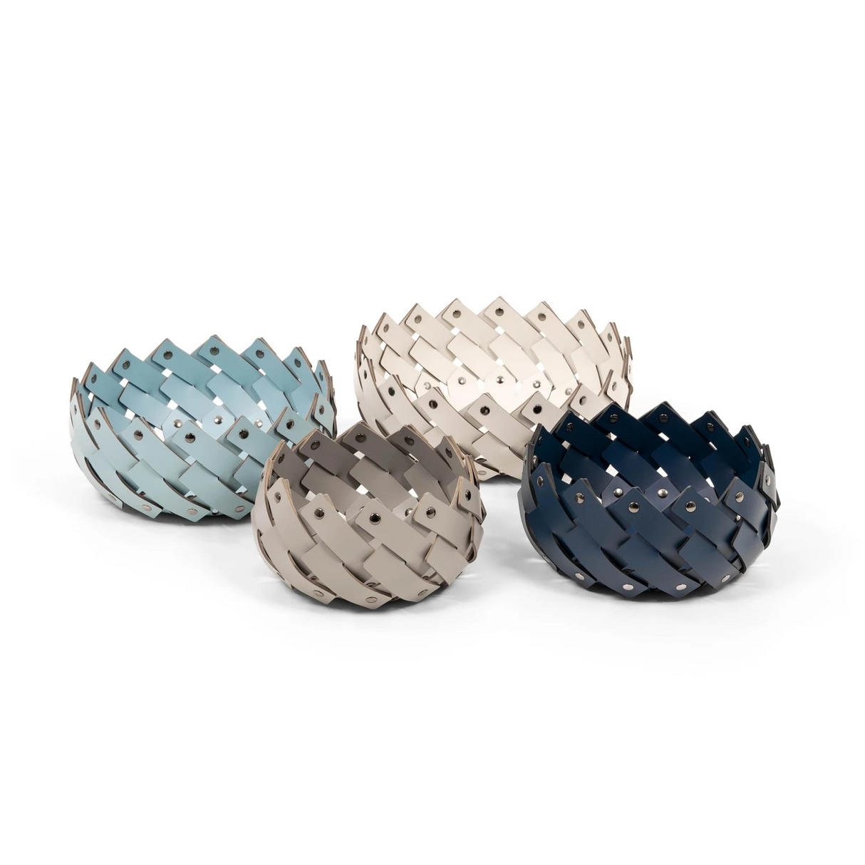 Woven Leather Strips Emptyy Pocket | Oroa.com