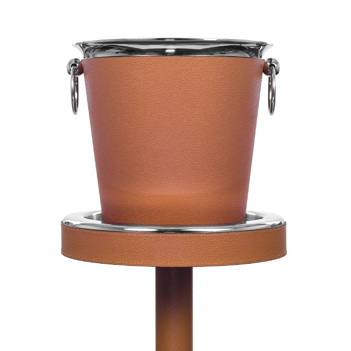 Leather Sleeve Steel Champagne Bucket | Oroa.com