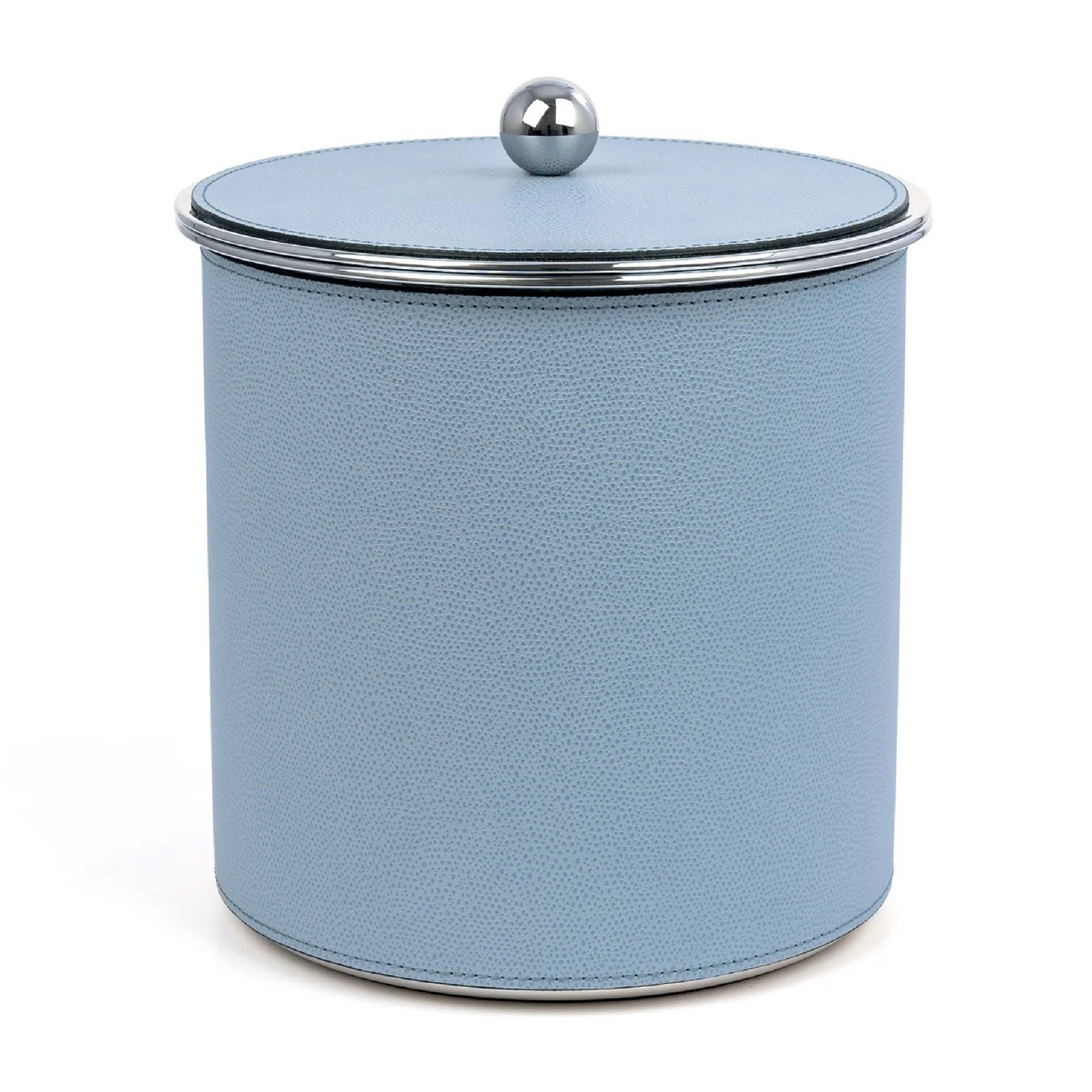 Cylindrical Leather Covered Ice Bucket | Oroa.com