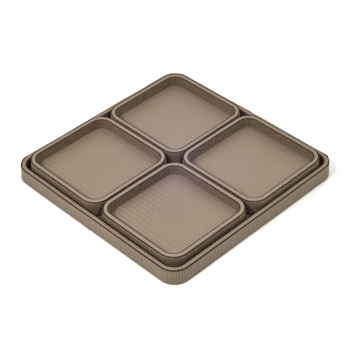 Square Leather Covered Tray | Oroa.com