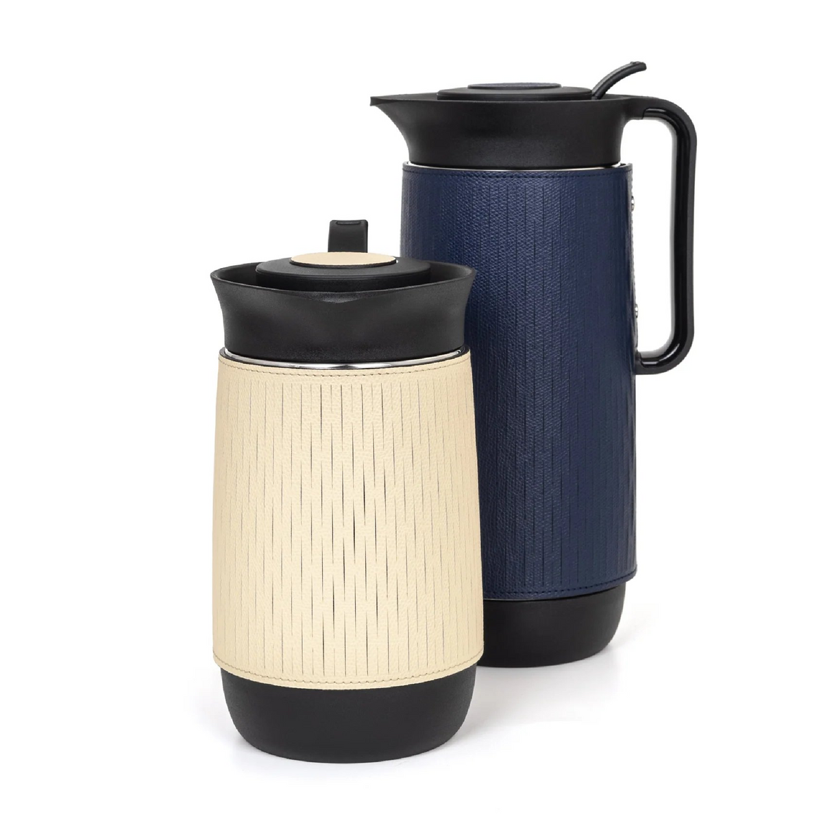 Grained Leather Covered Thermal Carafe | Oroa.com