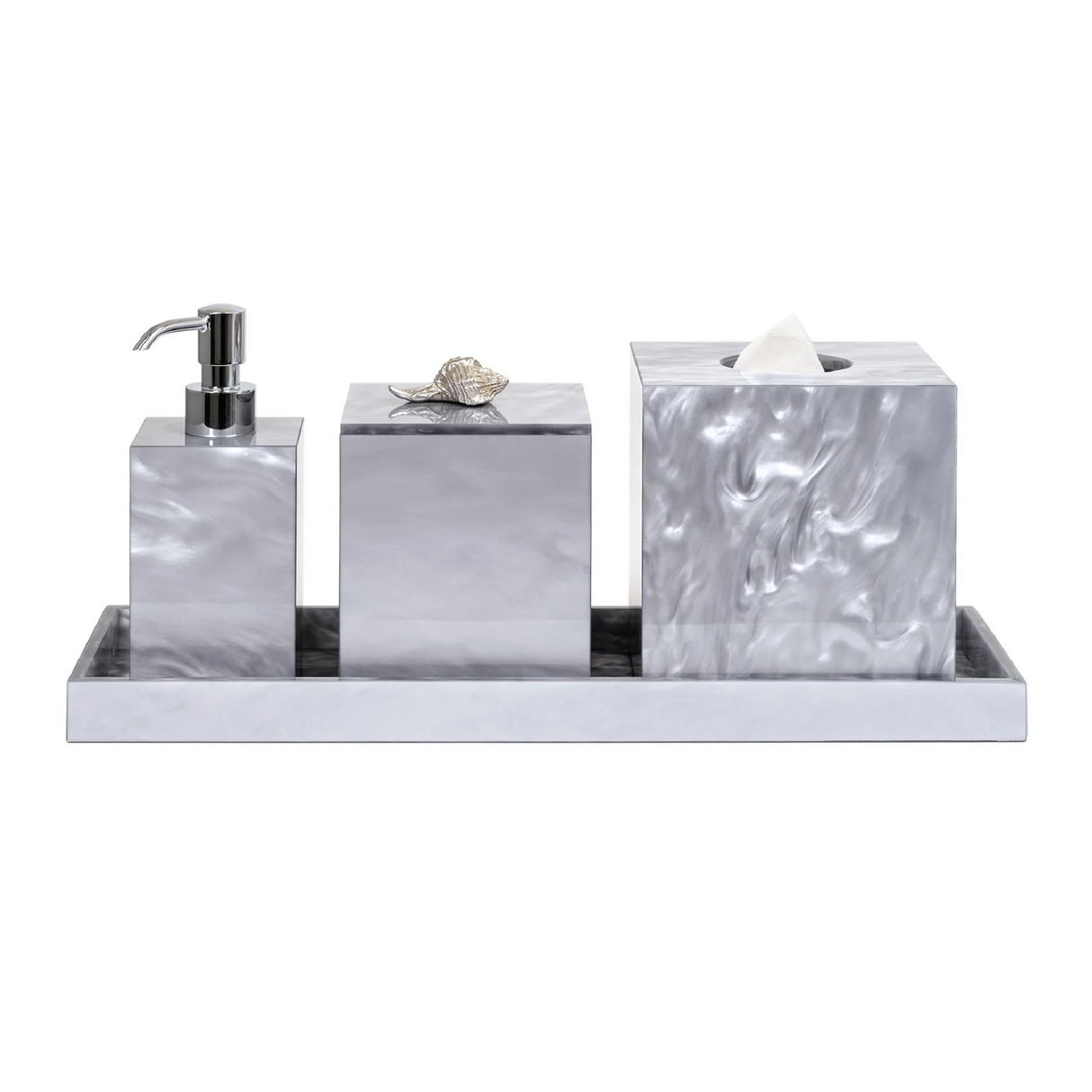 Rectangular Tray Bathroom Set | Oroa.com