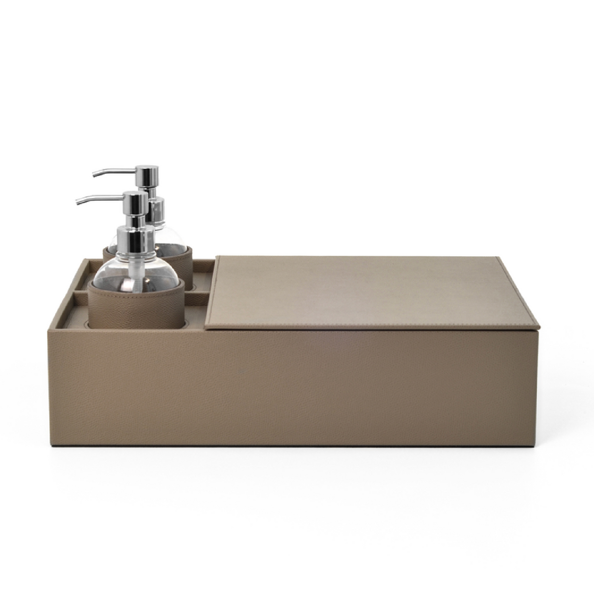 Leather Covered Sanitizing Set | Oroa.com