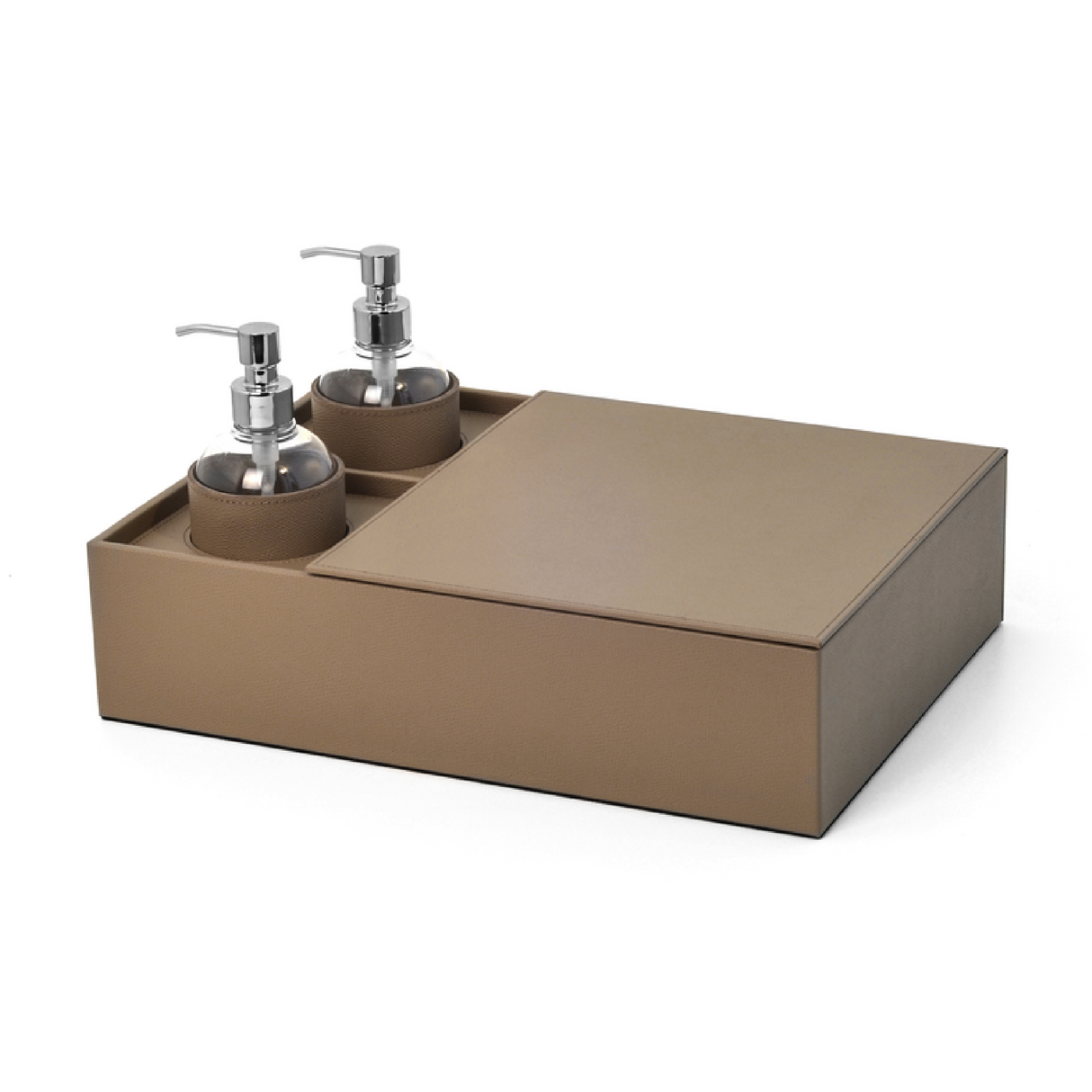 Leather Covered Sanitizing Set | Oroa.com
