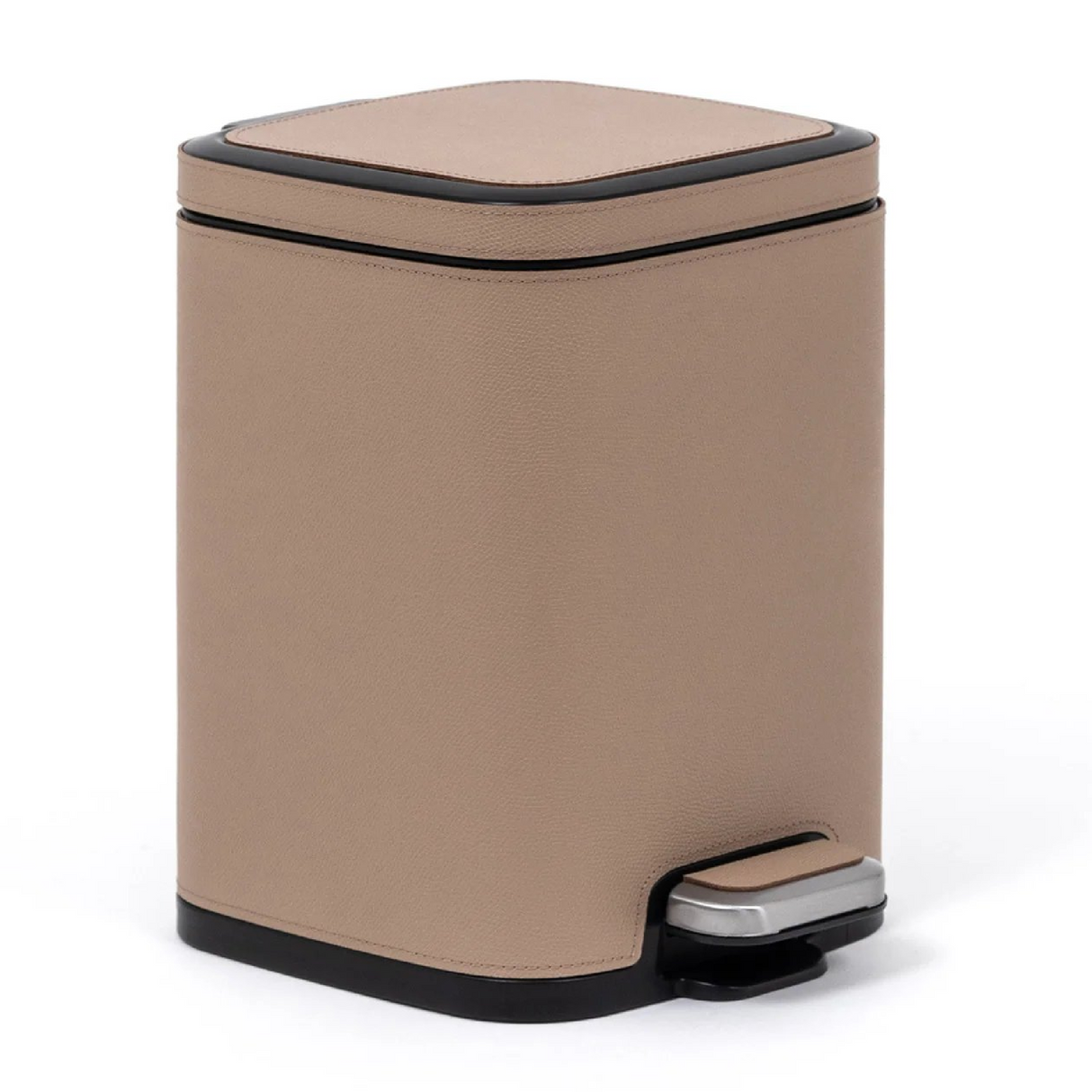 Leather Square Pedal Bin | Oroa.com